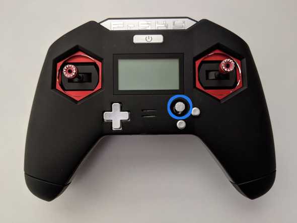 X-Lite with a blue circle around the mini joystick