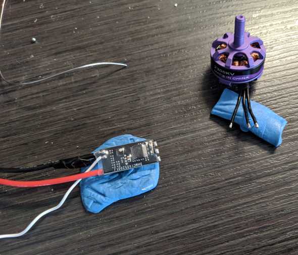 Tin up the ESC and the motor wires