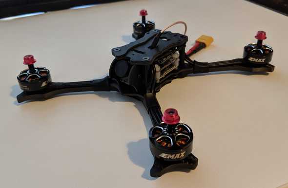 Emax Hawk 5 without props, front right