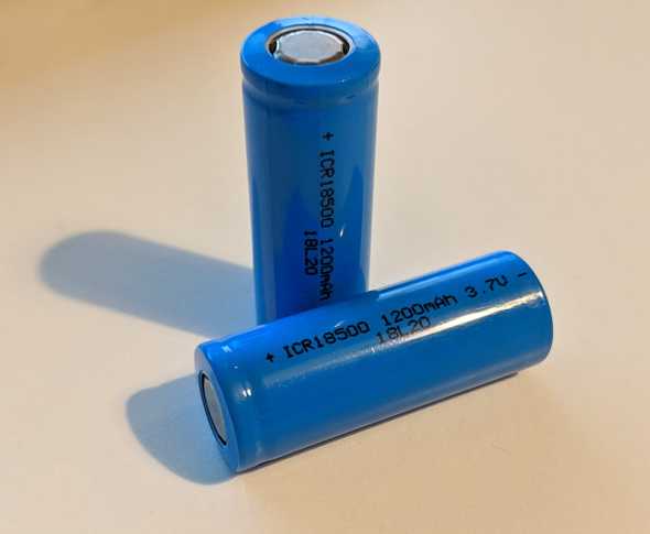Two 18500 batteries