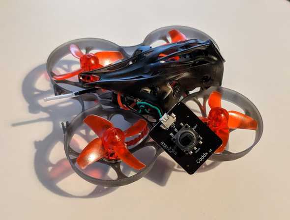 picture of camera controller connected to Mobula7 HD