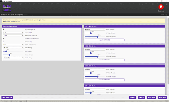 BLHELI configurator starting point