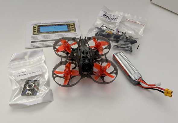 All items from the Mobula7 HD unpacked