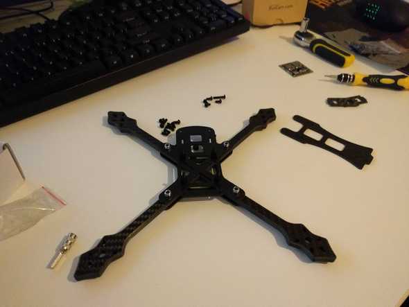 Assemble drone frame