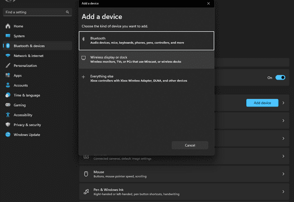 connect via bluetooth on windows