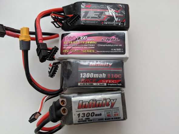 CNHL, Infinity and Turnigy 4S lipo batteries