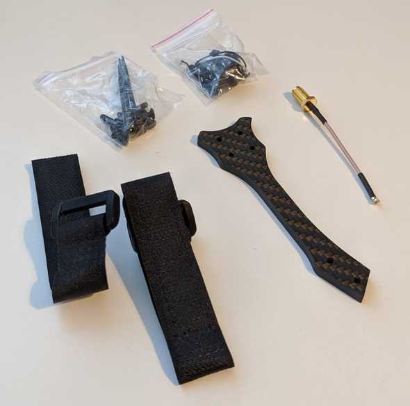 Spare quad arm and battery straps