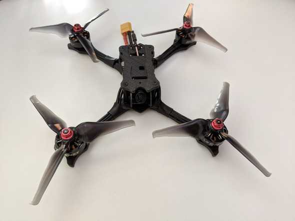 Emax Hawk 5 with props on, picture 1