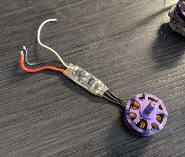 Old Wizard x220 ESC and motor