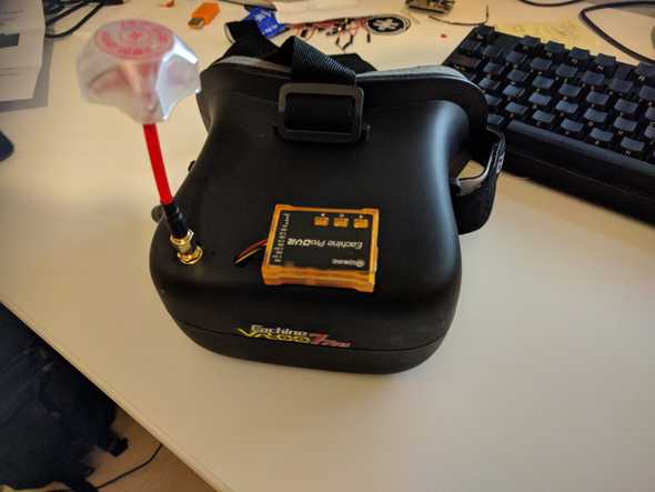 Attach DVR to goggles