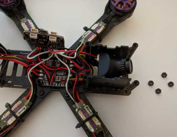 Remove flight controller nuts