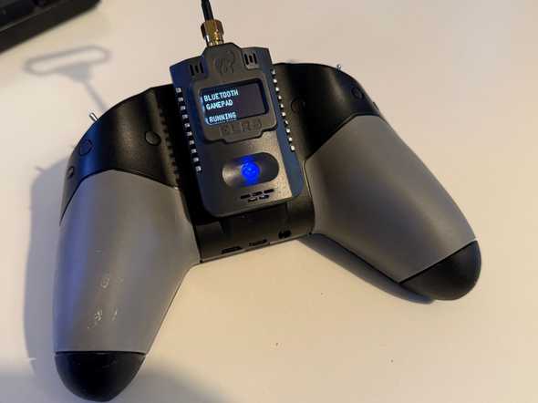 Jumper AION ELRS module running in bluetooth joystick mode